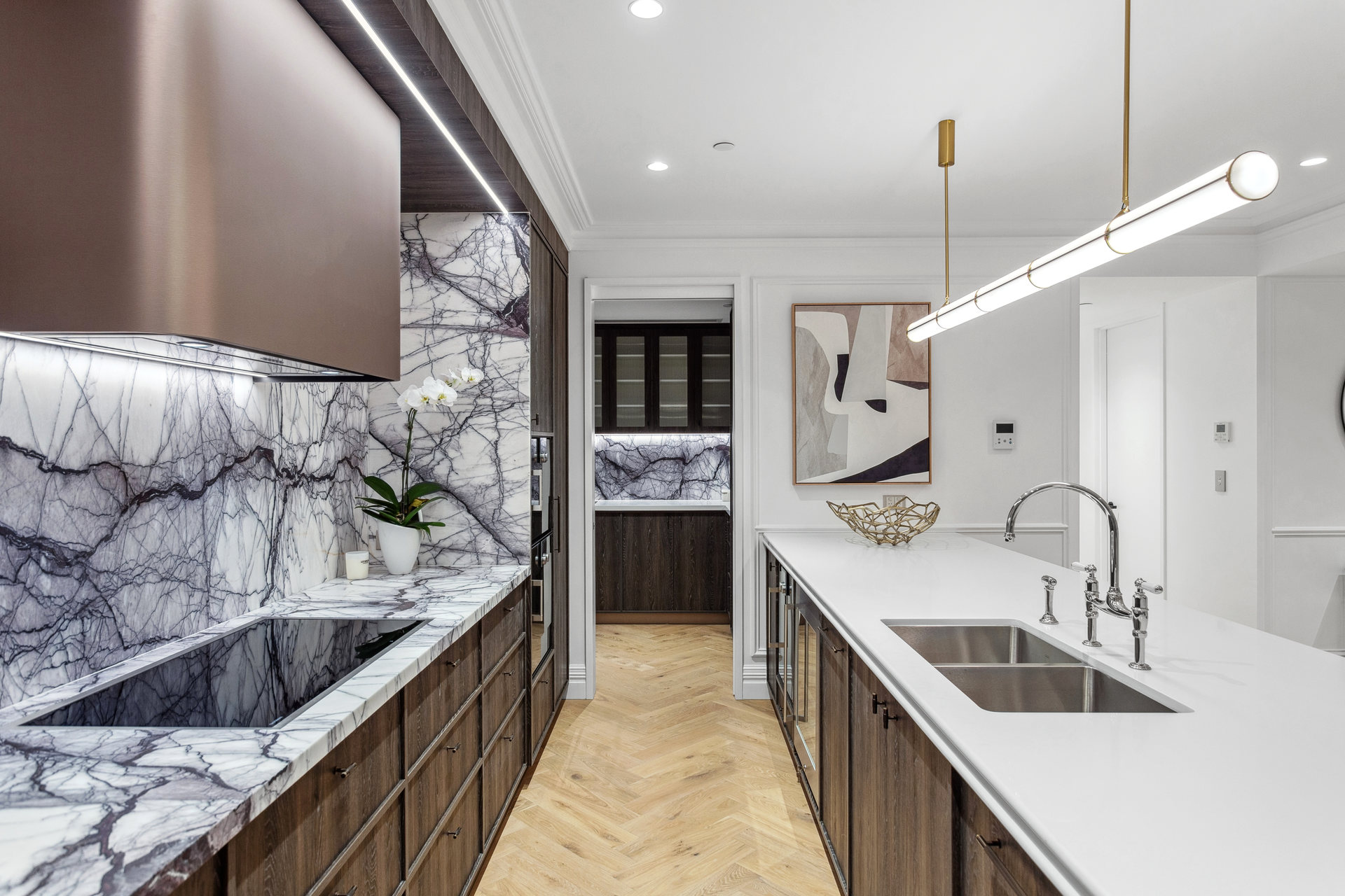 Looking through to the Butlers pantry at No 29. at 7 Field Street by Willing Property in Mt Lawley